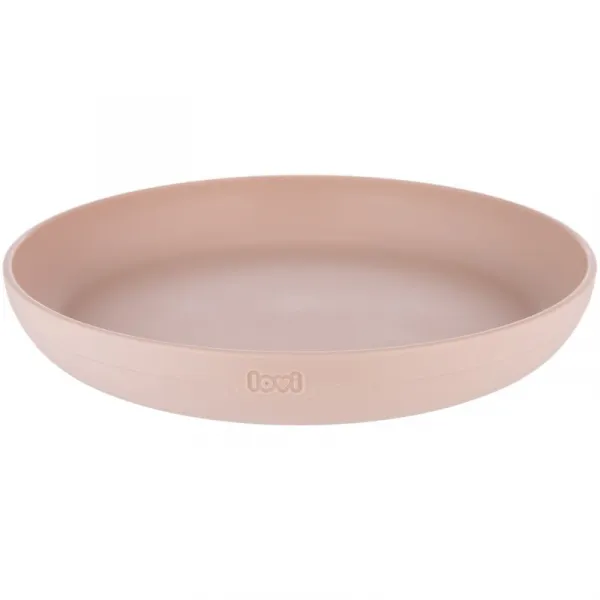 LOVI Tableware Set with Cup jedálenská sada Nude 3 ks