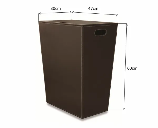 KOH-I-NOOR ECO PELLE 47x60x30cm, hnedá 2463DB kôš na bielizeň