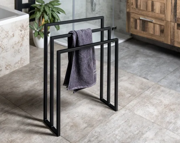 SAPHO - SKA Stojan na uteráky, 550x800x200, čierna mat SKA303