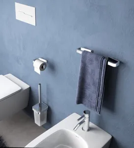 SAMOA WC kefa závesná, chróm/mliečne sklo A83313