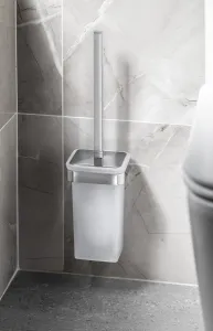 SAMOA WC kefa závesná, chróm/mliečne sklo A83313