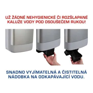 OLSEN SPA - EMPIRE X DRY AUTOMATIC tryskový sušič ABS plast, strieborný CATA9854