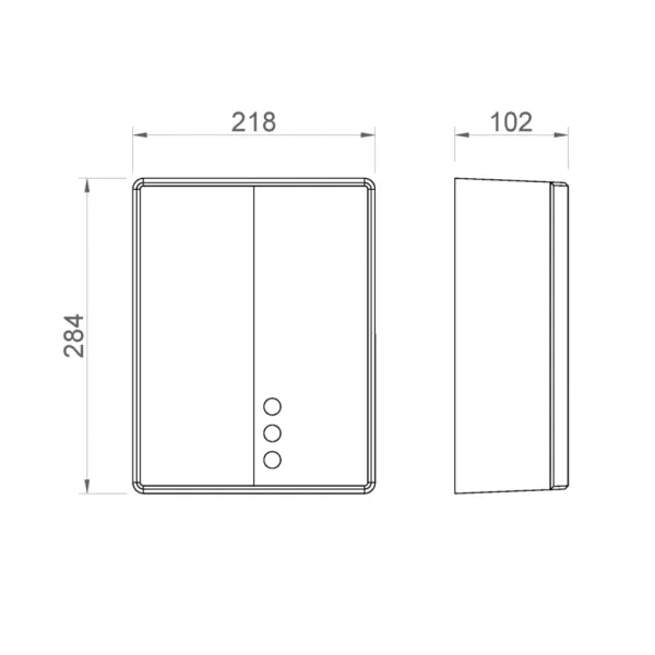 SAPHO - BIGFLOW EVO bezdotykový elektrický sušič rúk 220-240V, 2050W, 218x284x102, čierna 01481.N