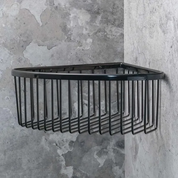 HOPA - Polička do sprchy rohová, 265×90×205 mm - Farba - Grafit KDBE156208312