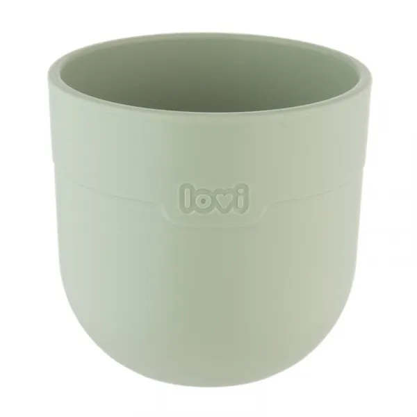 LOVI Tableware Set with Cup jedálenská sada Pistachio 3 ks