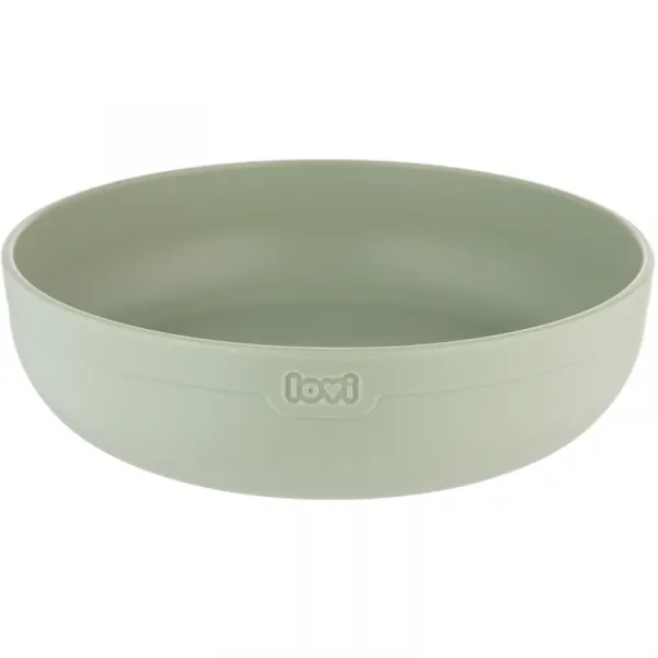 LOVI Tableware Set with Cup jedálenská sada Pistachio 3 ks