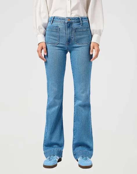 WRANGLER Dámske džínsy  FLARE VELVET SKY 112362360 Veľkosť: 33/32