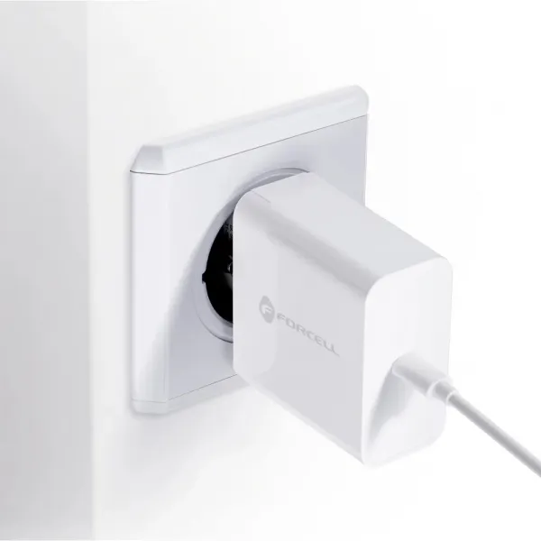 Forcell adaptér s konektorom USB-C, 3A, 45W s funkciou nabíjania PD a QC 4.0