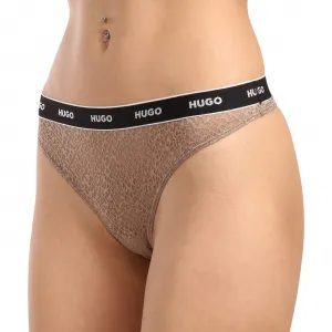 3PACK dámska tangá HUGO viacfarebné (50535265 960) M