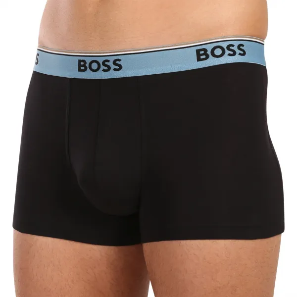 3PACK pánske boxerky BOSS čierné (50531684 983) M, trenky