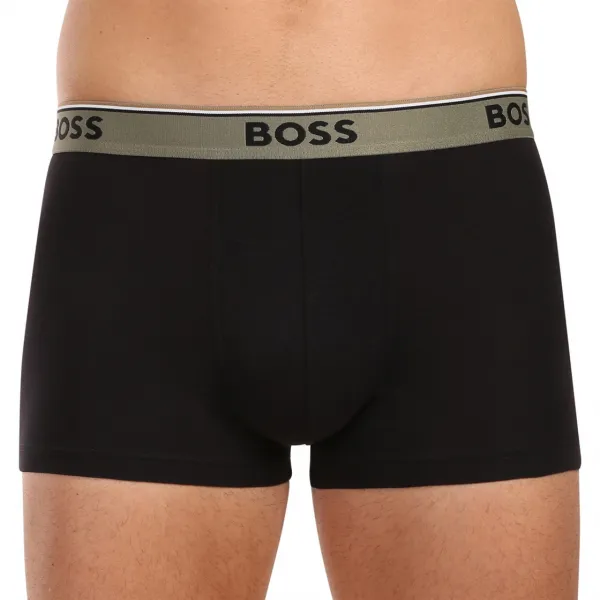 3PACK pánske boxerky BOSS čierné (50531684 983) M, trenky