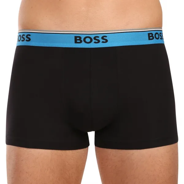 3PACK pánske boxerky BOSS čierné (50531684 983) M, trenky