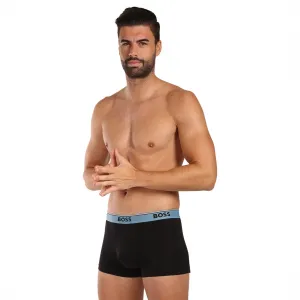 3PACK pánske boxerky BOSS čierné (50531684 983) M, trenky