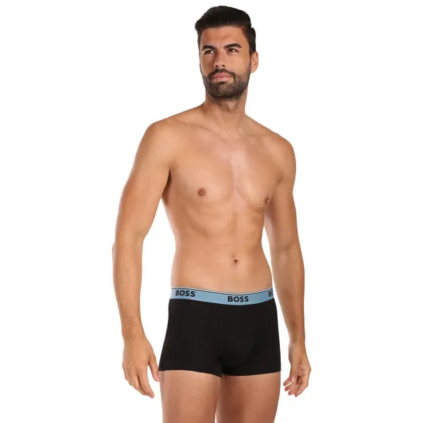3PACK pánske boxerky BOSS čierné (50531684 983) M, trenky
