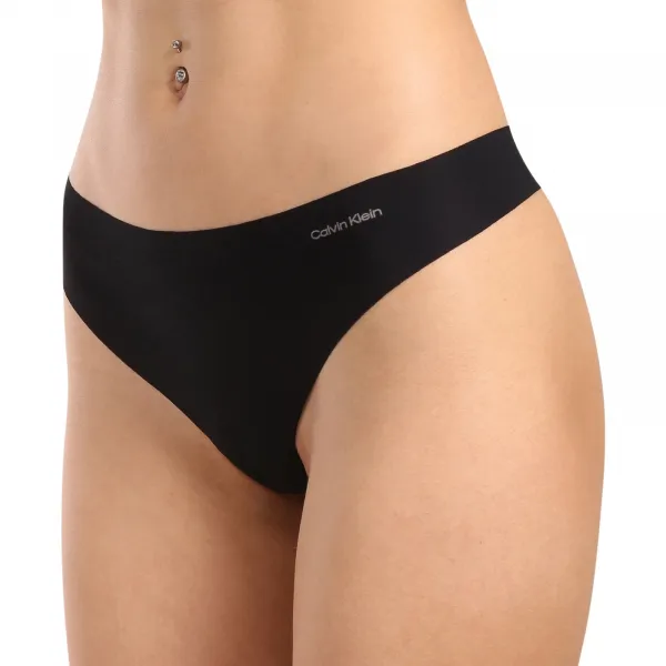 3PACK dámske tangá Calvin Klein bezšvová viacfarebná (QD3558E-WAO) M