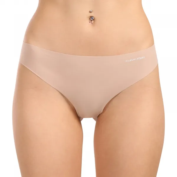3PACK dámske tangá Calvin Klein bezšvová viacfarebná (QD3558E-WAO) M