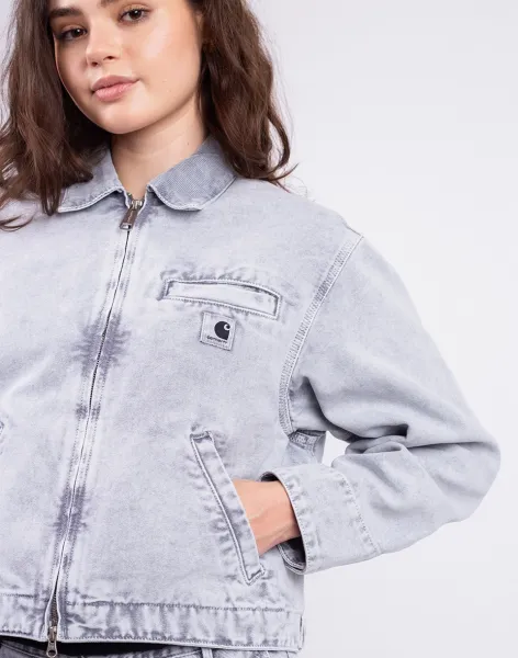 Carhartt WIP Emery Jacket W "Black Chalk Wash" (I035570-00E5F)
