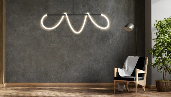 TooLight Stropné LED svietidlo Morko čierne