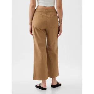Hnedé dámske wide fit džínsy GAP