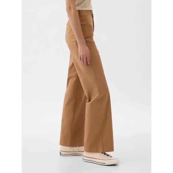 Hnedé dámske wide fit džínsy GAP