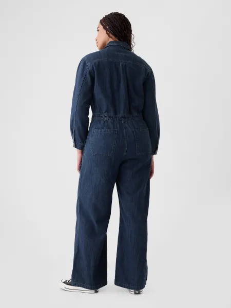 GAP Denim cargo jumpsuit Utility - Women's