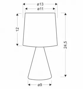 SATTI béžová keramická stolová lampa s tienidlom E14 1x40W klasická elegantná dekoratívna do obývačky, spálne, kancelárie