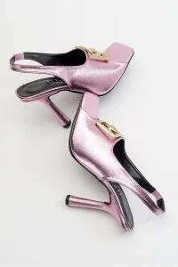 LuviShoes Olney Pink Women's Heels Shoes