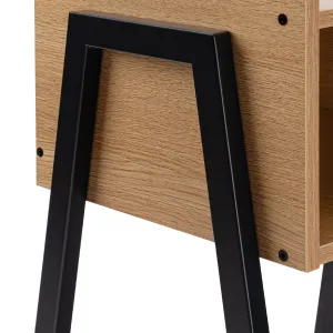 Nočná skrinka SKIVE MODERN OAK