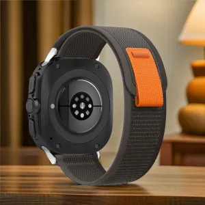 Tech-Protect Nylon remienok na Samsung Galaxy Watch Ultra 47mm, black/orange