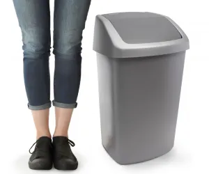CURVER Odpadkový kôš SWING BIN 15L | sivý