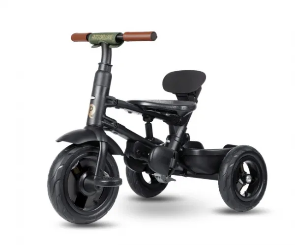 Detská trojkolka Rito Deluxe Rubber olivová