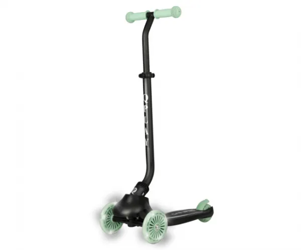 QPLAY Kolobežka / odrážadlo Sema Evo s LED svetlami Jade Green, vek 1 - 6 rokov, do 50 kg