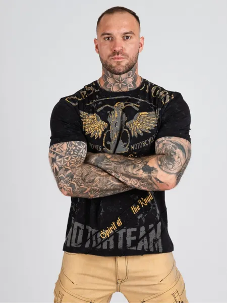 Pánske tričko CIPO & BAXX CT706 BLACK Farba: Čierna, Konfekčná veľkosť: S