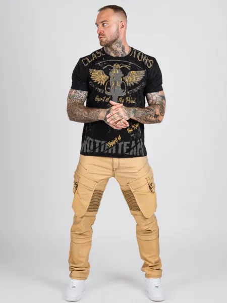Pánske tričko CIPO & BAXX CT706 BLACK Farba: Čierna, Konfekčná veľkosť: S