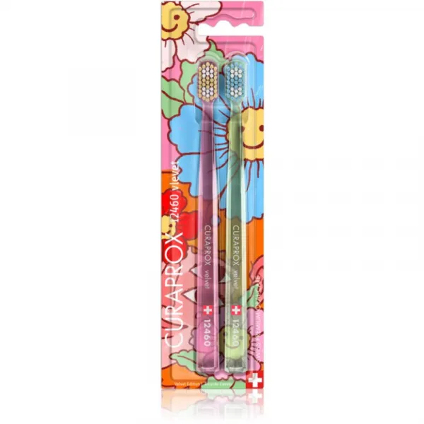 Curaprox Limited Edition Flowers zubné kefky 12460B Velvet 2 ks