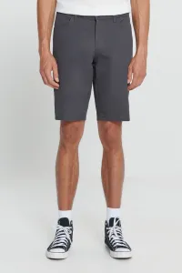 AC&Co / Altınyıldız Classics Men's Anthracite Slim Fit Slim Fit Dobby Dobby 100% Cotton Casual Chino Shorts.