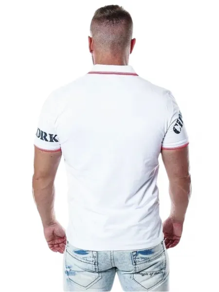 Pánske tričko CIPO & BAXX CT603 WHITE Farba: Biela, Konfekčná veľkosť: S