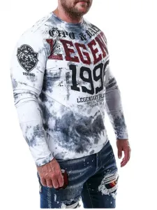 Pánske tričko CIPO & BAXX CL486 WHITE Farba: Biela, Konfekčná veľkosť: S