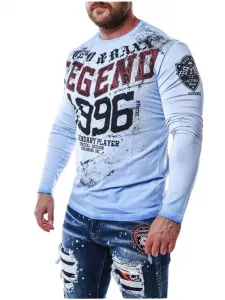 Pánske tričko CIPO & BAXX CL486 BLUE Farba: Modrá, Konfekčná veľkosť: M