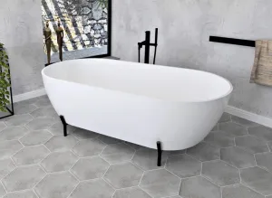 POLYSAN - REDUTA voľne stojaca vaňa liaty mramor 150x75x46cm, biela 72843