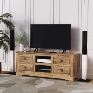 indickynabytok.sk - TV stolík Guru 150x60x45 indický masív mango