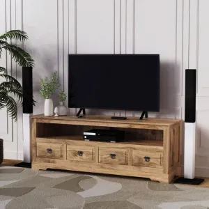 indickynabytok.sk - TV stolík Guru 160x60x45 z mangového dreva