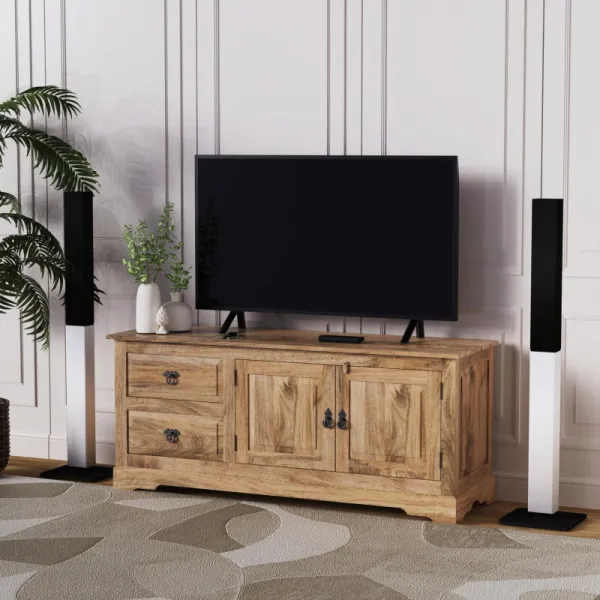 indickynabytok.sk - TV stolík Guru 140x60x45 z mangového dreva