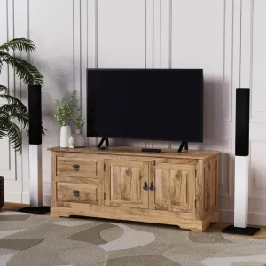 indickynabytok.sk - TV stolík Guru 140x60x45 z mangového dreva