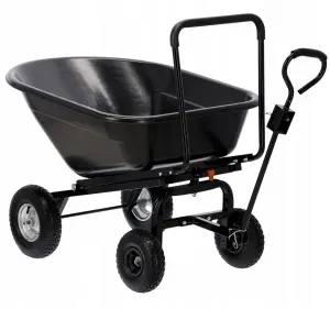 Garden Line Zahradní vozík KASKAVAL 160 L černý