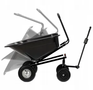 Garden Line Zahradní vozík KASKAVAL 160 L černý