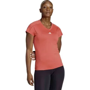 adidas AEROREADY TRAIN ESSENTIALS MINIMAL T-SHIRT Dámske športové tričko, červená, veľkosť