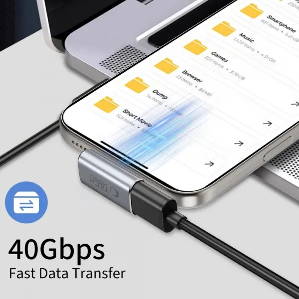 Tech-Protect Ultraboost AA03 adaptér USB-C, šedý