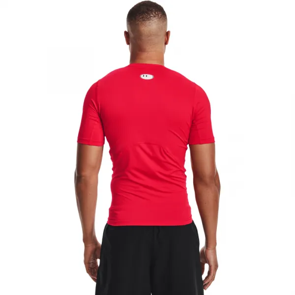 Pánske kompresné tričko s krátkym rukávom UNDER ARMOUR UA HG Armour Comp SS-RED