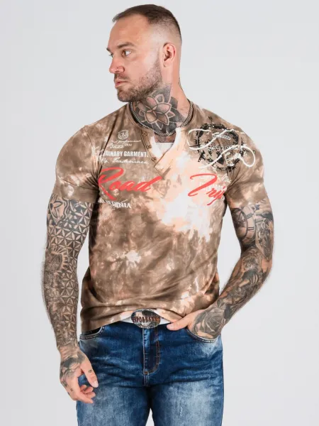 Pánske tričko CIPO & BAXX CT804 BROWN Farba: Hnedá, Konfekčná veľkosť: M
